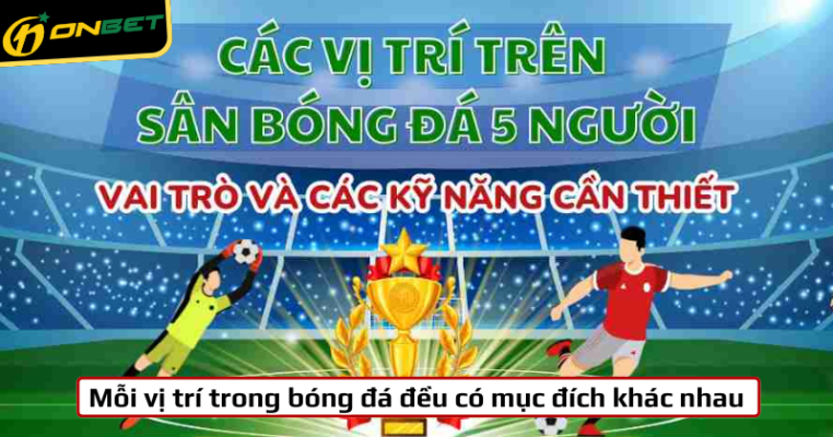 Ý nghĩa và nhiệm vụ của các vị trí trong bóng đá